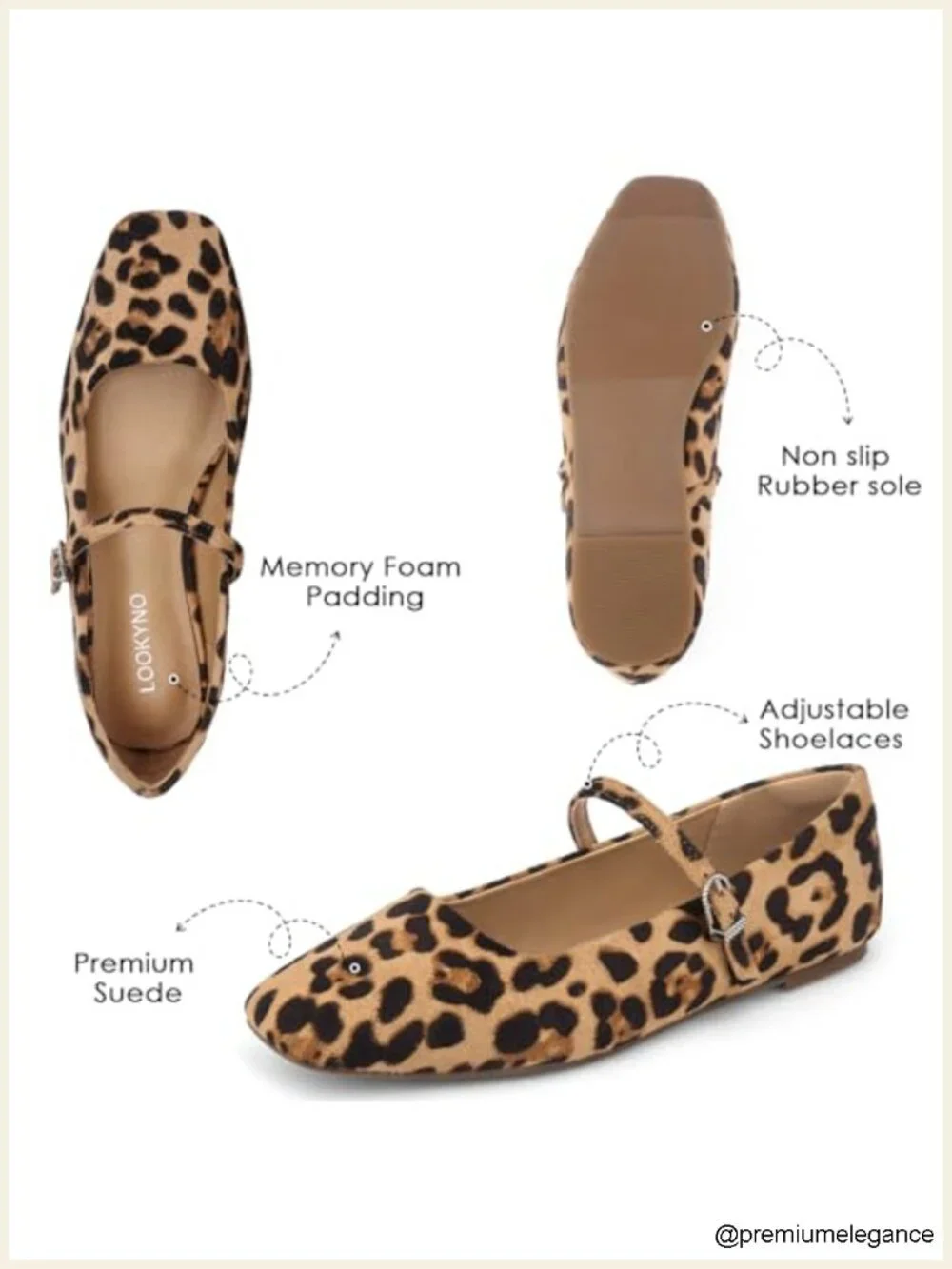 Womens Ballet Mary Jane Flats Adjustable Strap Square Closed Toe Shoes Latex